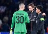 Illya Zabarnyi y Lucas Chevalier, un problema a resolver en el PSG en el 2026