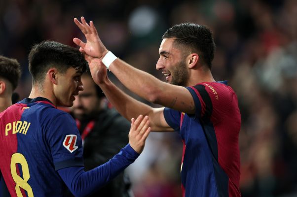 Pedri González y Ferran Torres