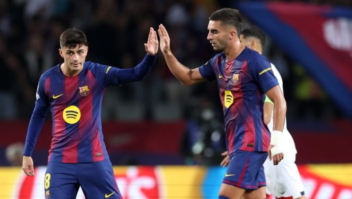 Pedri y Ferran Torres