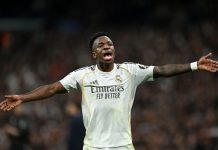 540 minutos sin relevo: Vinicius rompe el límite y se acerca a un récord histórico en el Madrid