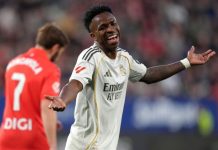 Vinícius Júnior firma un regreso sublime: cuatro goles consecutivos con el Real Madrid, su mejor racha desde marzo de 2024
