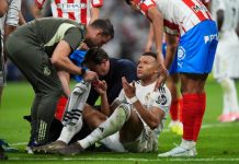 La herida de Mbappé que no se vio en TV desata la polémica, LaLiga niega ocultación tras el codazo: “No hubo plano claro”