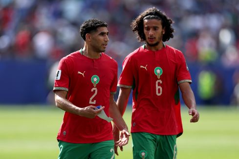Achraf Hakimi #2 and Ayyoub Bouaddi #6