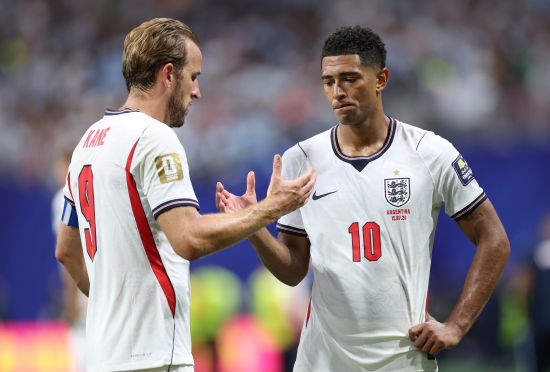 Harry Kane #9 and Jude Bellingham #10