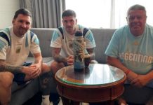 El ritual de Chiqui Tapia antes de la final: mates con Messi y De Paul