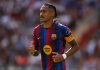 El nuevo ‘9’ del Barça arrasa: Raphinha marca tres y supera a Mbappé