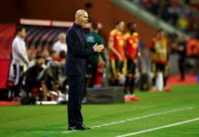 Zidane se vuelve loco tras el gol de Olise ante Bélgica