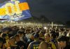 Boca tomó Copacabana con un multitudinario banderazo antes de la revancha ante Vasco